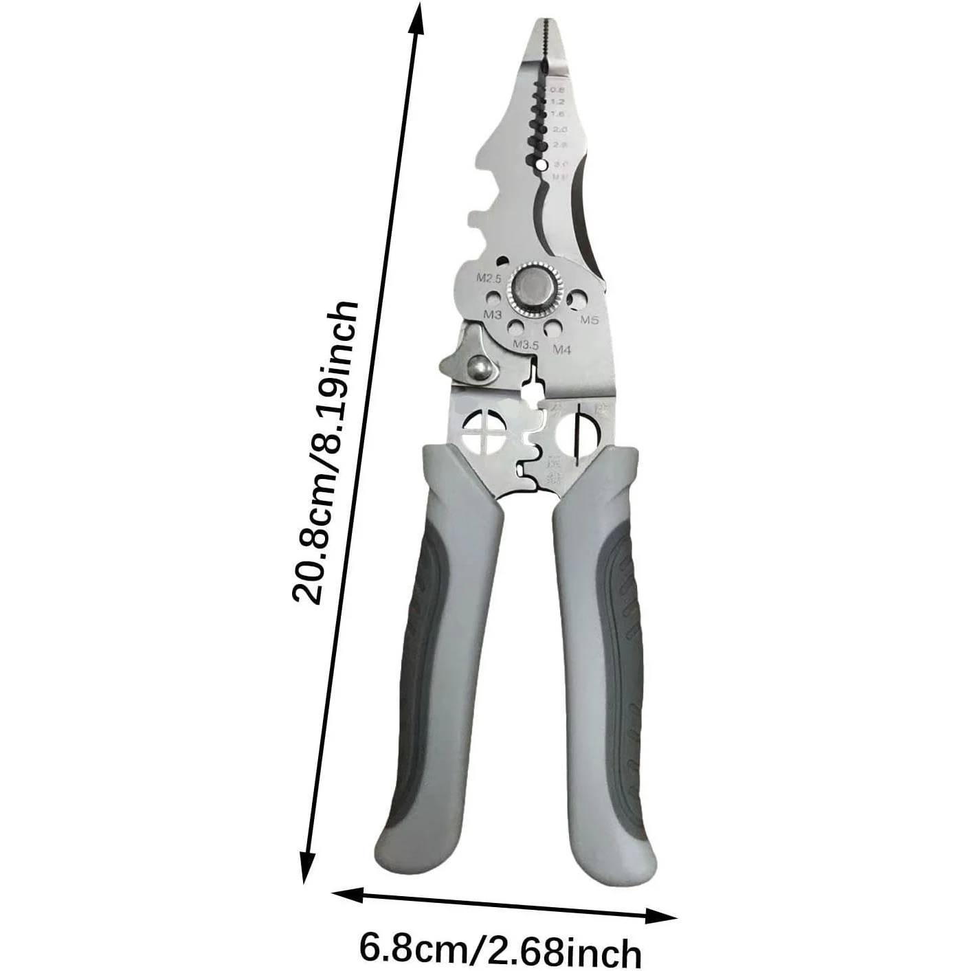Crimping Cable Cutter Adjustable Automatic Wire Stripper Multifunctional Wire Stripping Crimping Pliers Terminal Hand Tool