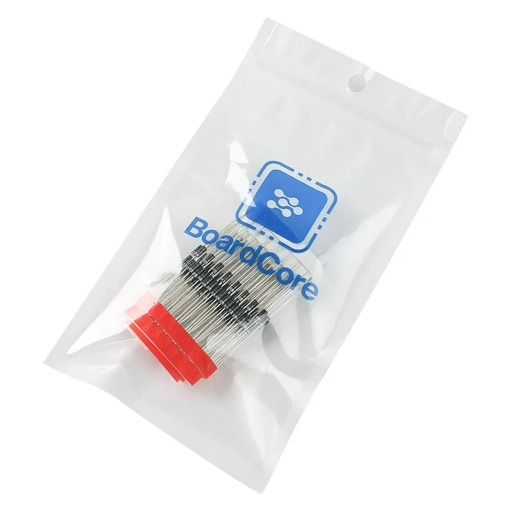 BoardCore-Diode 100 Stück 1N5819 IN5819 DO-41 1A 40 V Schottky-Dioden Gleichrichter-Dioden-Kit