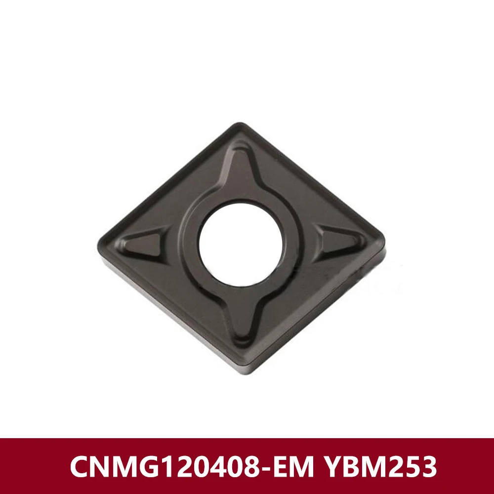 CNMG433-EM CNMG120412-EM YBM253 Original Carbide Inserts CNMG120412 CNMG 120412 EM CNC Lathe Cutting Tool CNMG1204 CNMG12 Holder