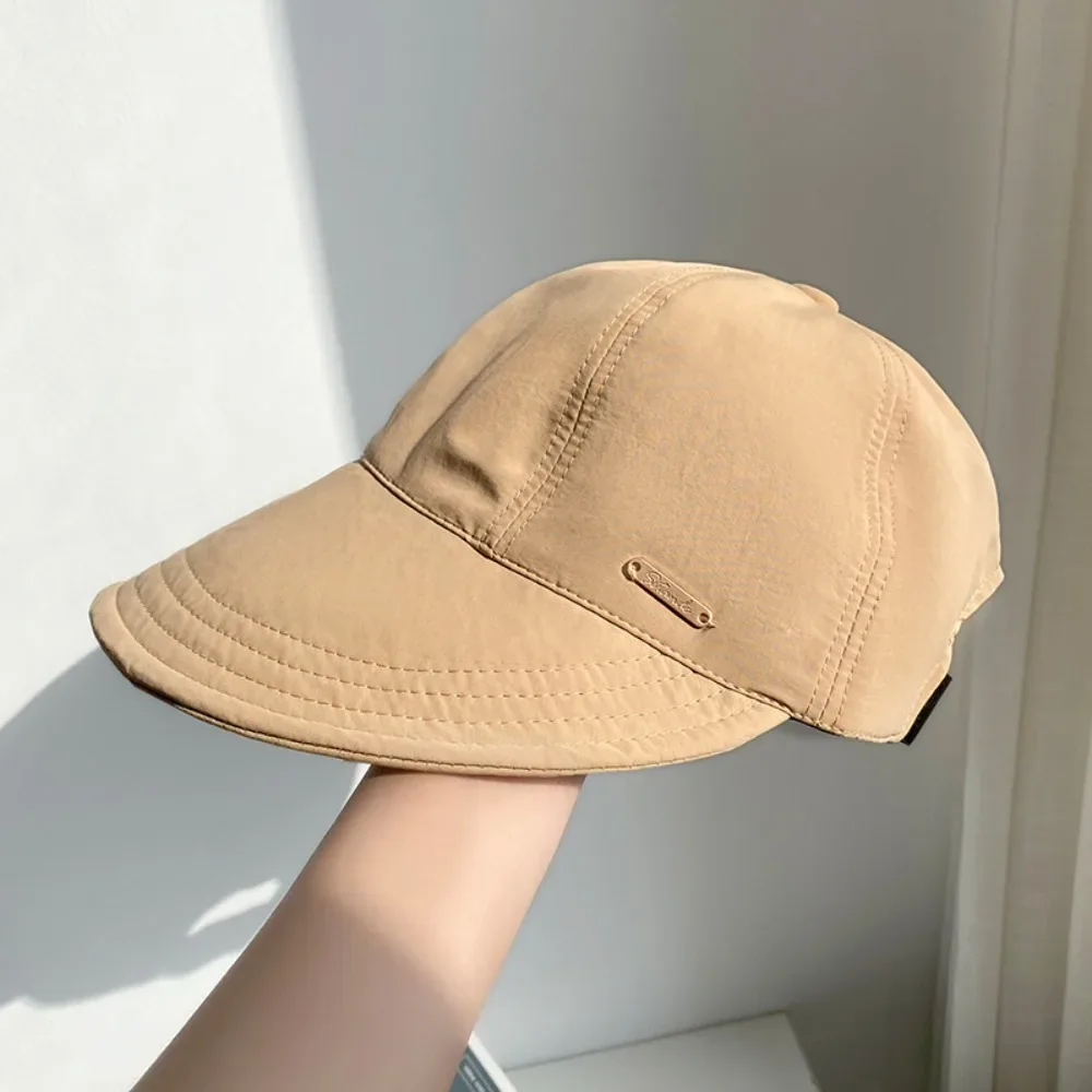 Foldable Wide Brim Sun Hat Drawstring Adjustable Caps for Men Women Beach Hats Summer Quick-drying Visors Fisherman Cap
