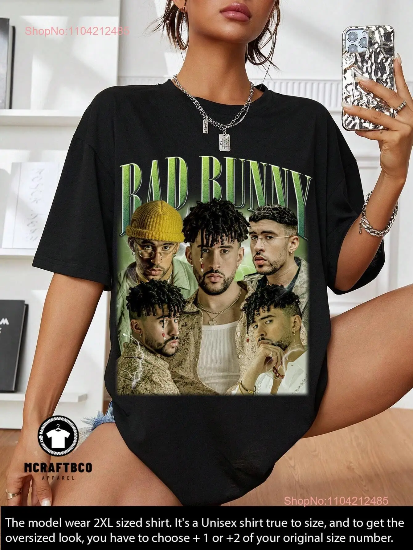 Limited BAD BUNNY T Shirt Vintage 90s Grapic Un Verano Bootleg horror SweaT long or short sleeves