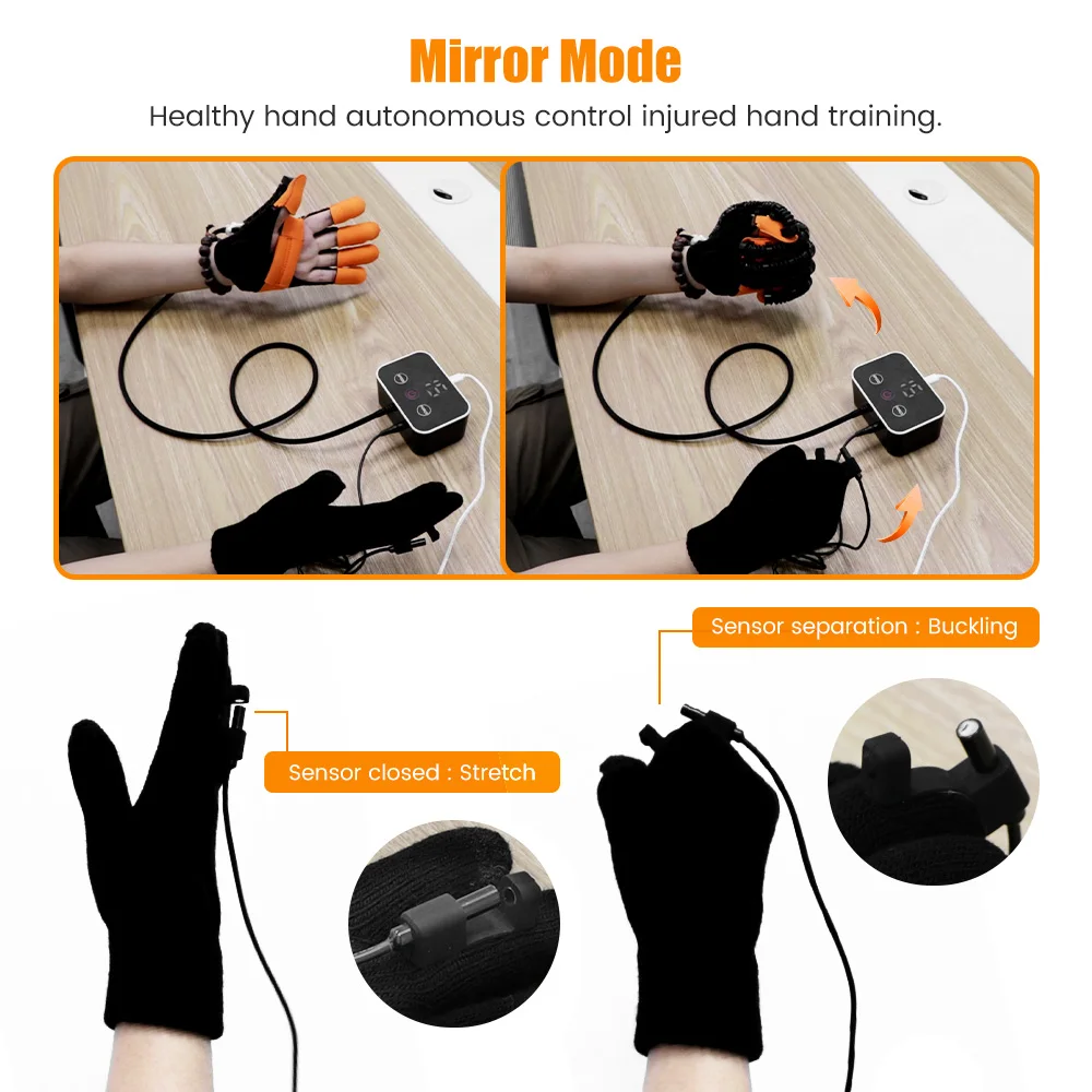 Rehabilitation Robot Gloves Hemiplegia Left Right Hand Finger Function Stroke Recovery Device for Dysfunction Paralysis Patient