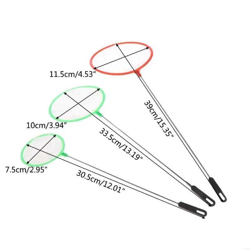 Aquarium Fishing Net 3 4 4.5 Inch Diameter Fine Mesh Small Catching for Nets with Comfort Handle for Mini Fish