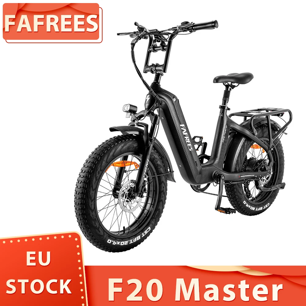 FAFREES F20 Master Electric Bike 20*4.0 inch Air Fat Tire E-bike 500W Rear Drive 25km/h Max Speed 48V 22.5Ah Battery 140-160km