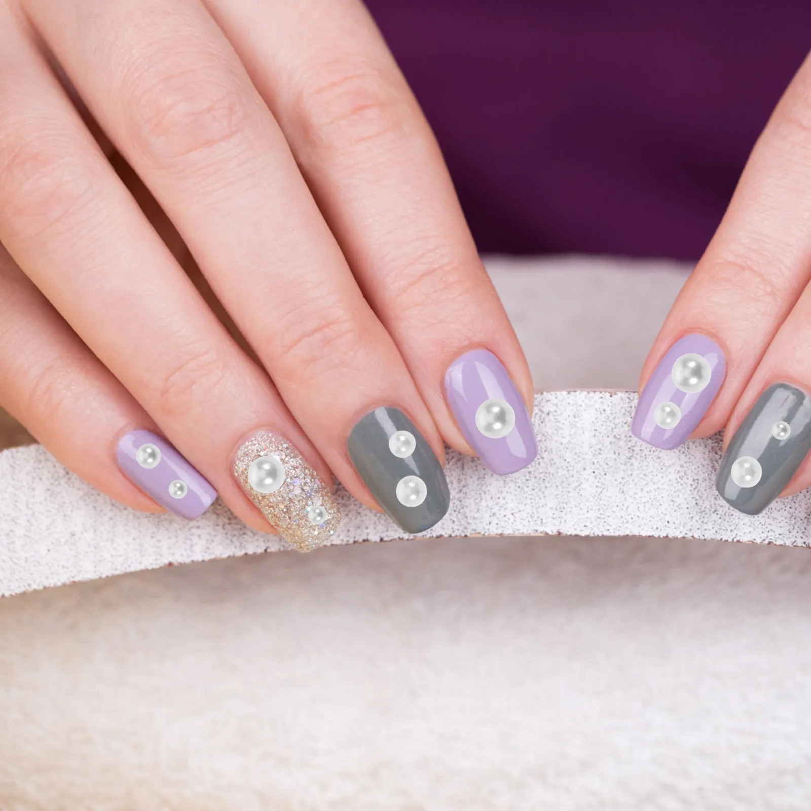 

2 Boxes White Flatback Pearls For Nails Half Round Faux Pearl Nail Art Charms Diy Manicure Supplies Wedding Party Rhinestones