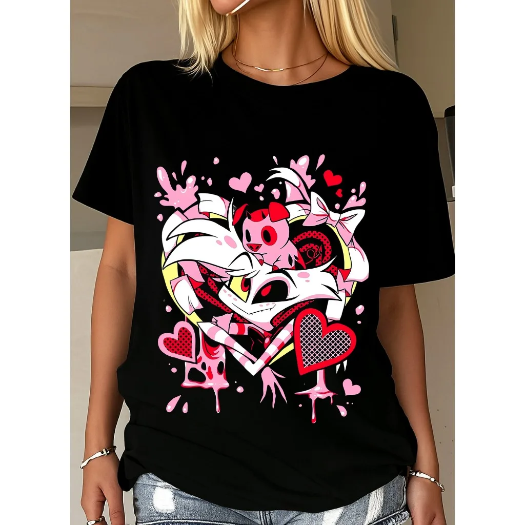 Pop Hazbin Hotel Alastor What Now Jumbo Print Charcoal T-Shirt Unisex S-4XL High-end Luxury Style Both of Men and Women