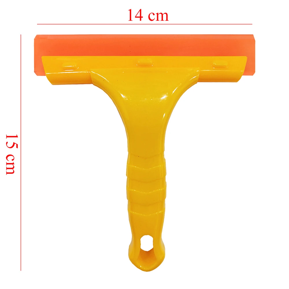 2Pcs Car Wrap Water Scraper Cleaning Tool Handle Squeegee Rubber Blade Carbon Film Auto Clothing Applicator Glass Wash Wiper B39