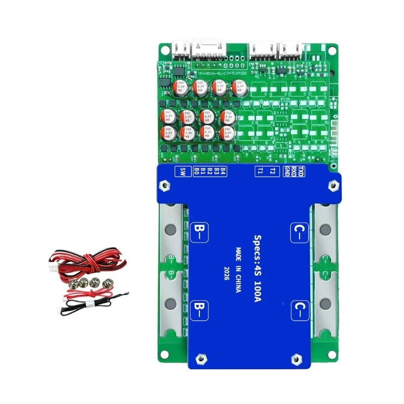 12V 4S LiFePO4 Batterie-Management-Board mit 100A Stromverarbeitung, Active Balance Design für Scooter-Batteriesysteme und 55KC – Detail 8