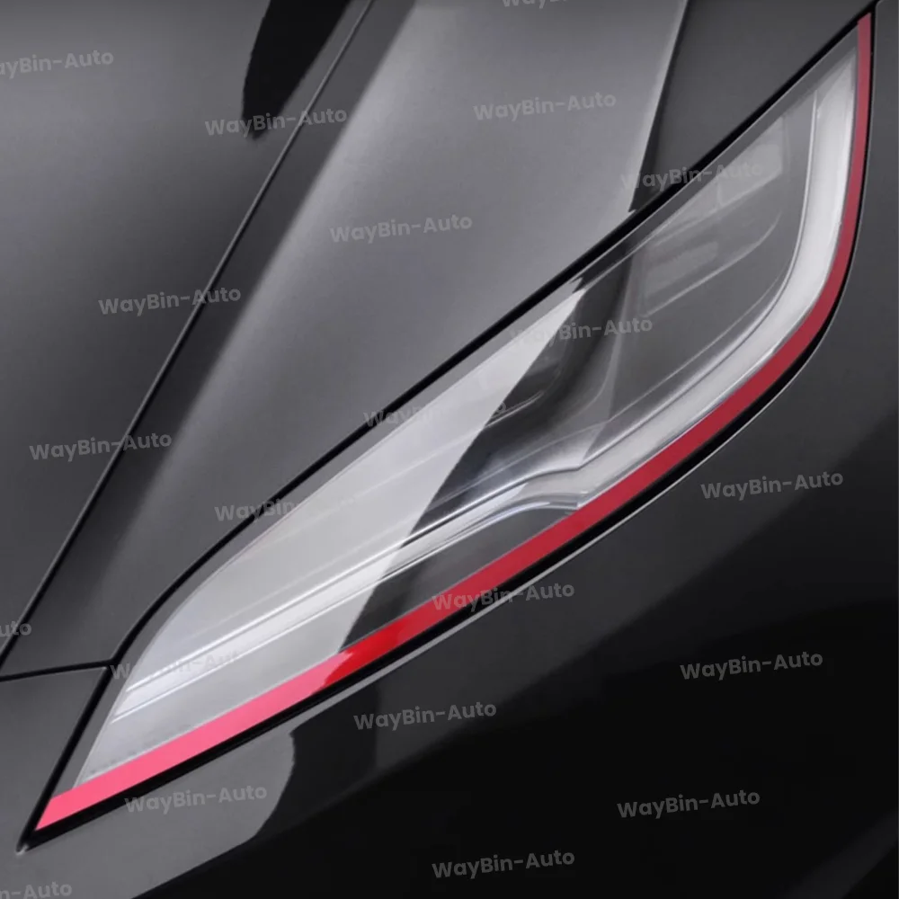 For Tesla Model 3 Highland 2024 2Pcs/Set Car sticker Demon Eye Headlight Strips Decals Strips Auto Exterior 2024 Accessories