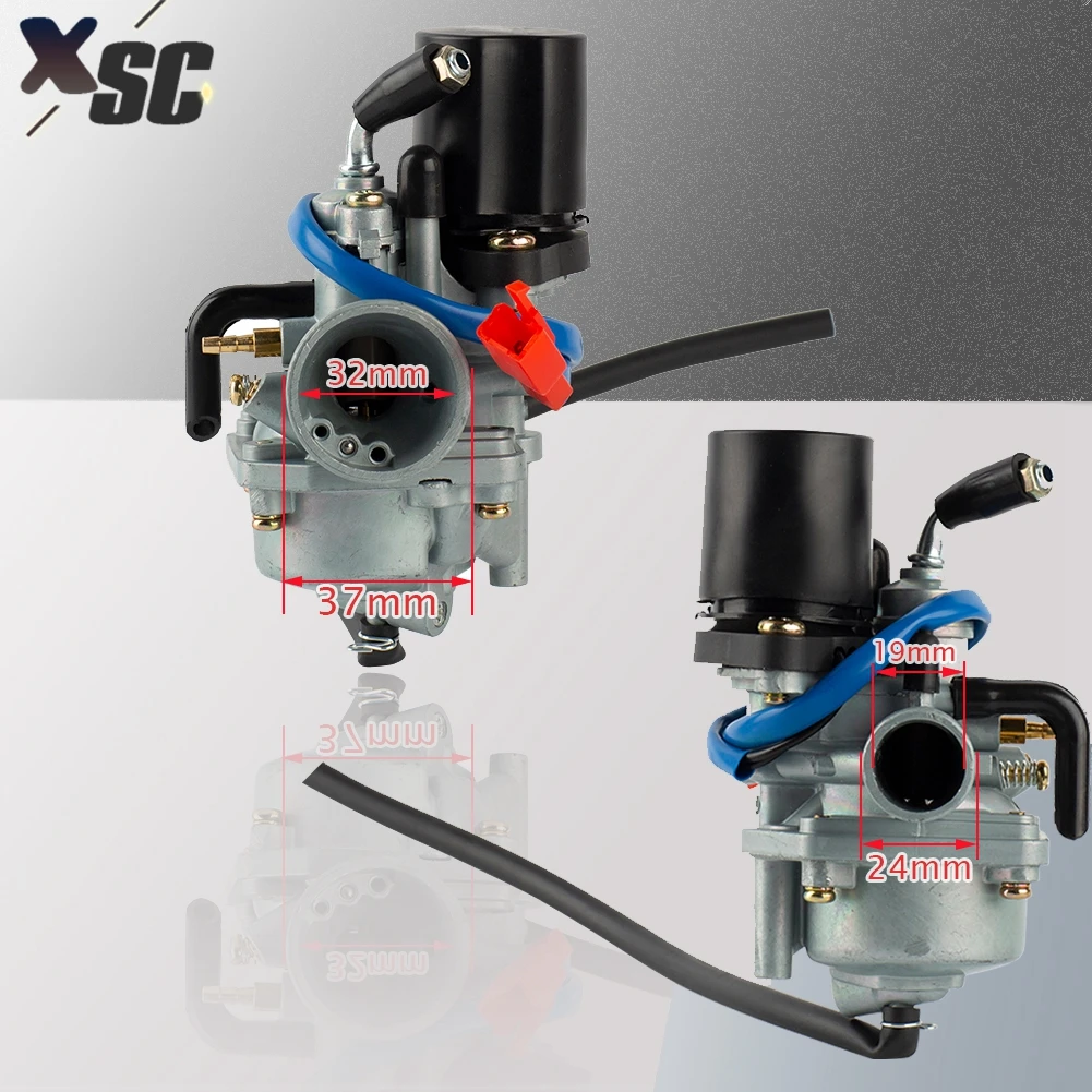 19mm Carburetor Carb For 2 Stroke Piaggio Zip For Yamaha Jog 50 50cc Scooter JOG50 50cc 70cc 90cc Mini Carb ATV Dirt Pit Bike