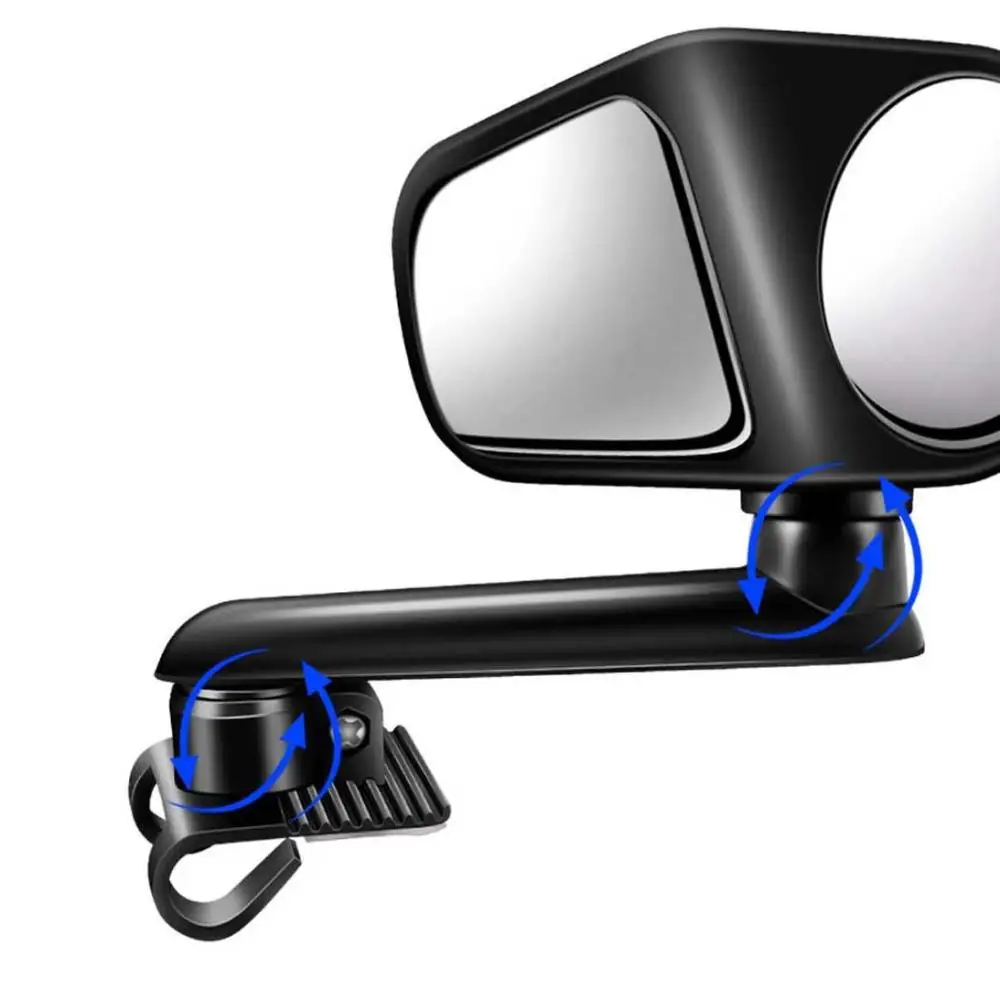 degrees rotation Car Accessories Wide Angle Car Reversing Auxiliary Car Rear View Mirror Double Direction Car Blind Spot Mirror
