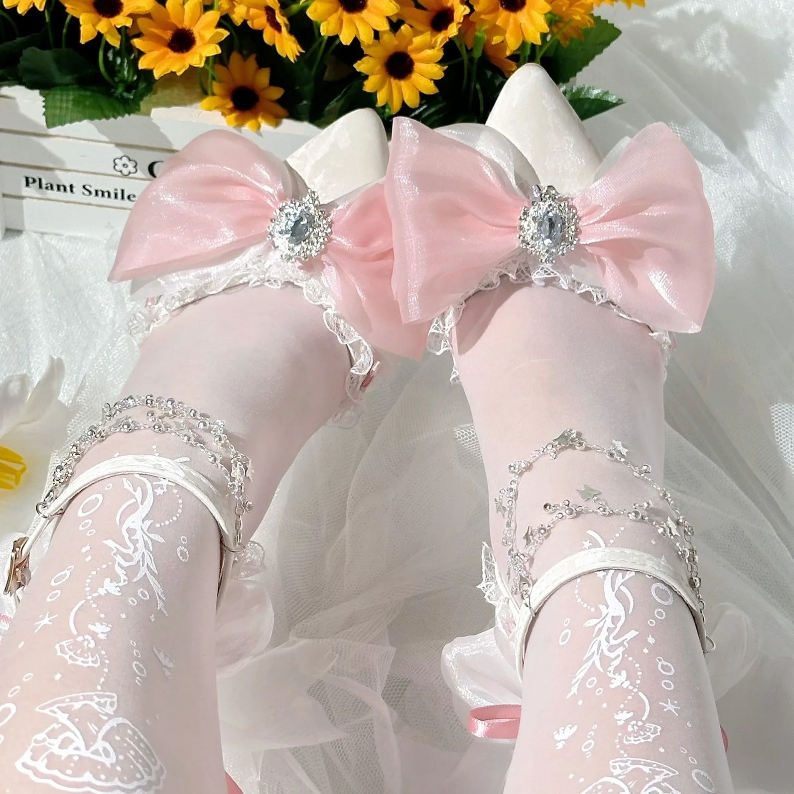 

Женские туфли на среднем каблуке, розовые, зеленые, белые туфли на каблуке с острым носком, свадебные туфли на каблуке в стиле Лолиты, аксессуары Y2K, женские туфли на шпильке с бантом и жемчугом