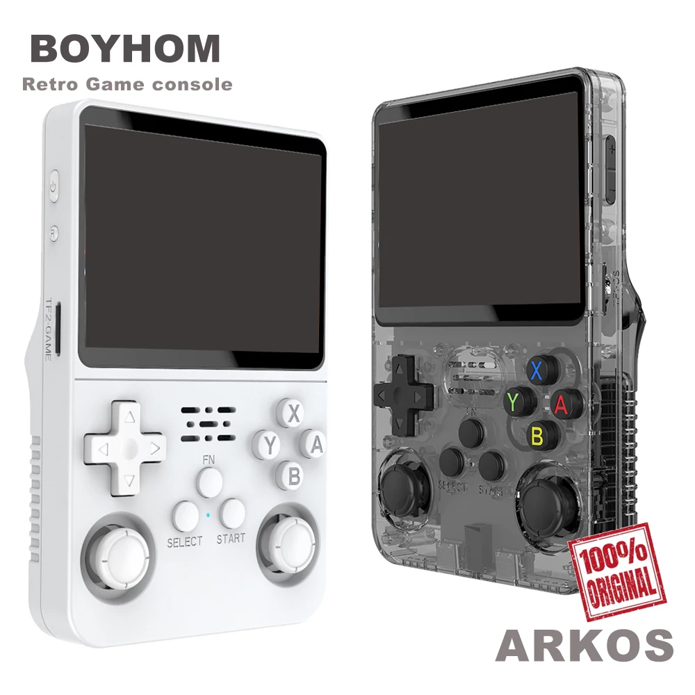 128G Open-Source Retro Handheld-Videospielkonsole Linux-System 3,5 Zoll IPS-Bildschirm Tragbarer Taschen-Videoplayer Spiele