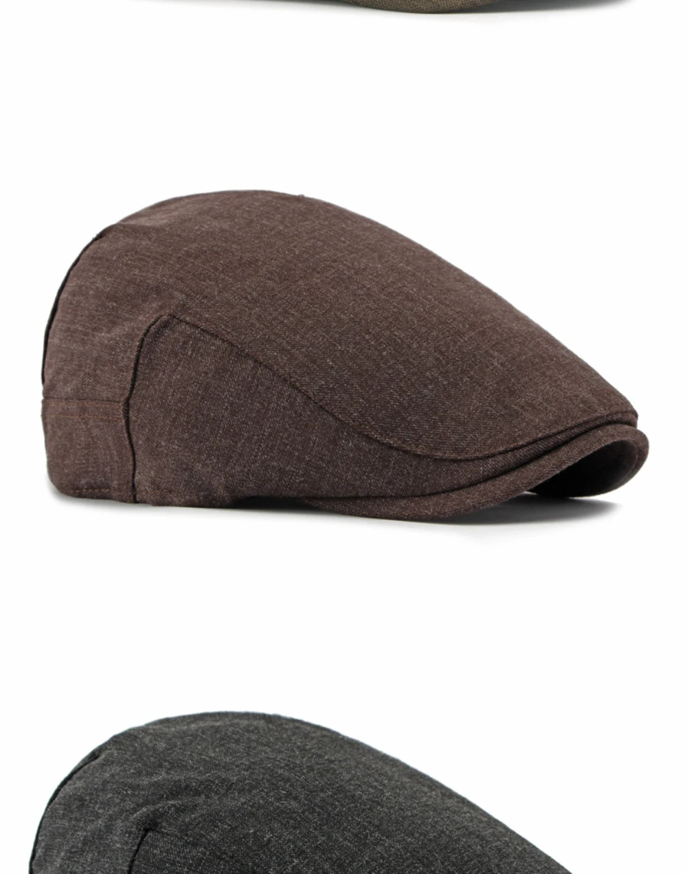 HT5126 Neue Frühling-Sommer-Kappe für Männer und Frauen Retro Künstler-Mütze Unisex Ivy Flat Cap Verstellbare Leinen-Baskenmütze – Detail 8