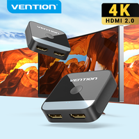 Vention HDMI 2.0 Swicth 4K HDMI Switcher 2 in 1 Out for Xiaomi Mi Box TV Box PS5/4 Blu-Ray Player Fire Stick Roku HDMI Splitter