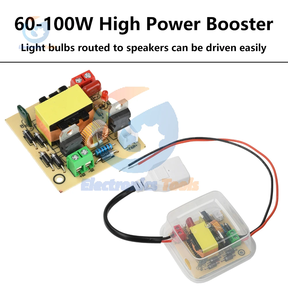 12V To 220V Step UP Power Module 100W High-Power Pure Sine Wave Converter Boost Inverter Module Power Regulator
