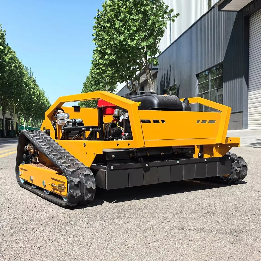CE 1000mm 550mm Approved All Terrain Grass Cutting Machine Agriculture Rubber Tracks Remote Control Robot Lawn Mower
