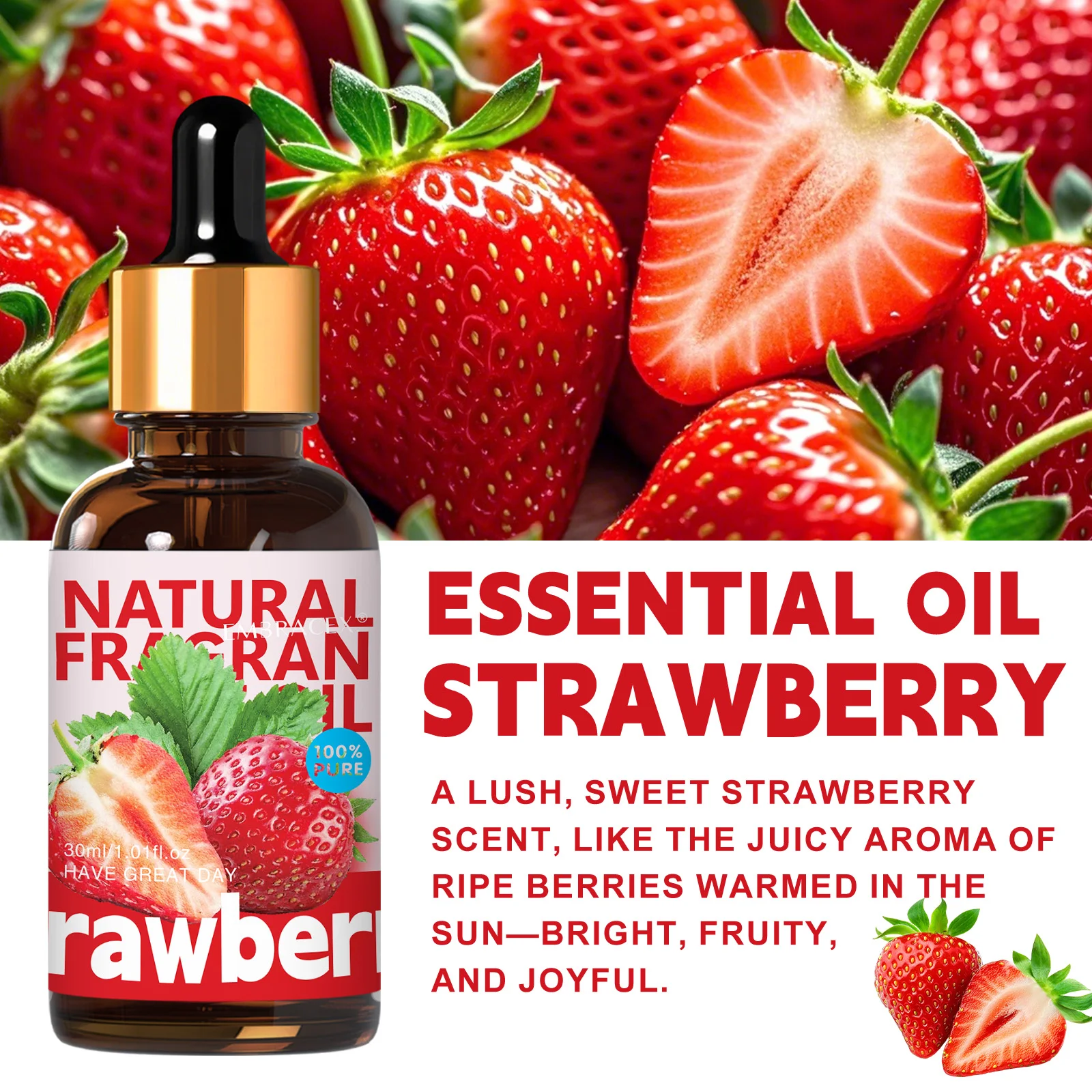 30ml Strawberry Fragrance Oils - đánh giá và giá Candle Making Fragrance Oils