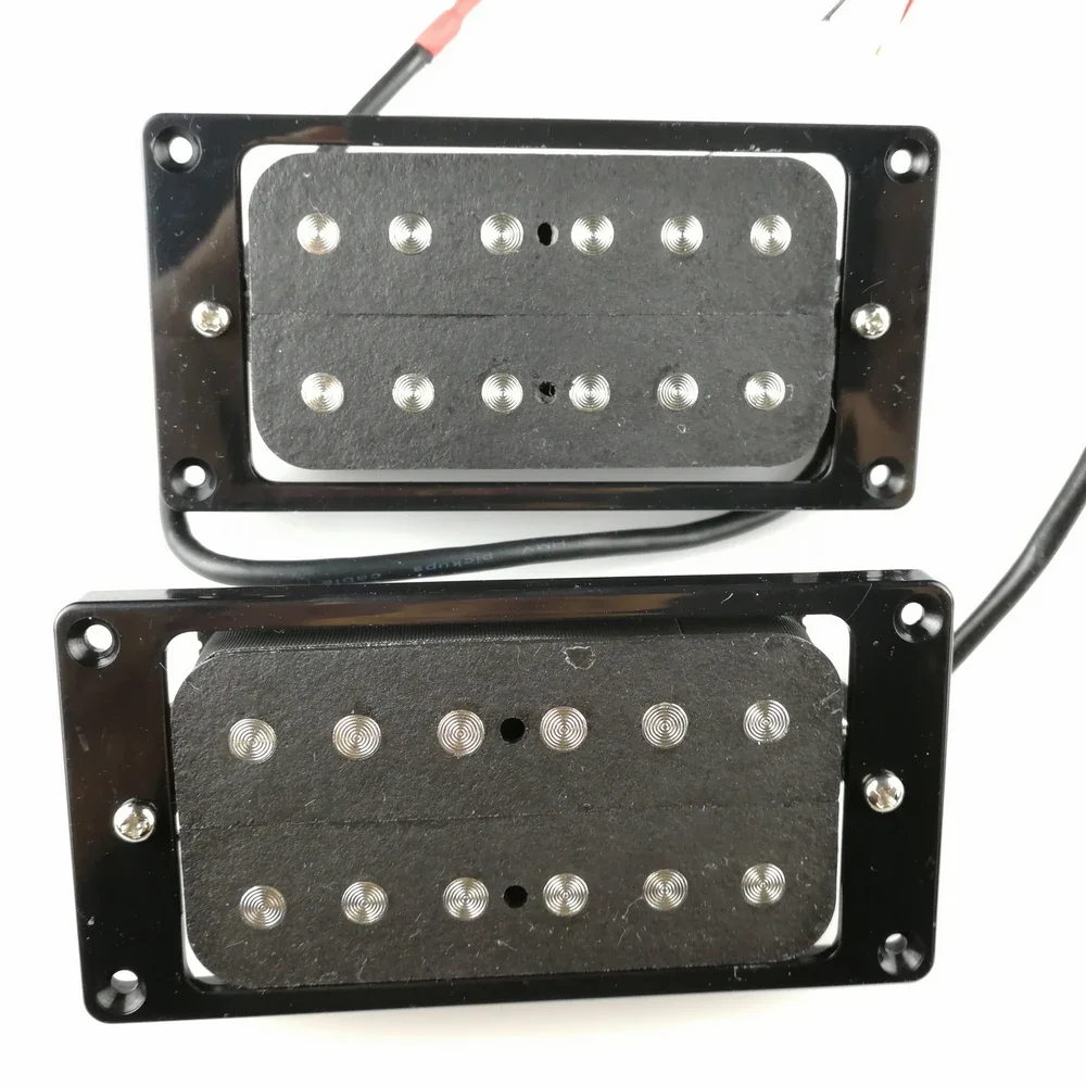 Humbueker Double Row Open Electric Guitar Humbucker Pickups Set Black Made In Korea