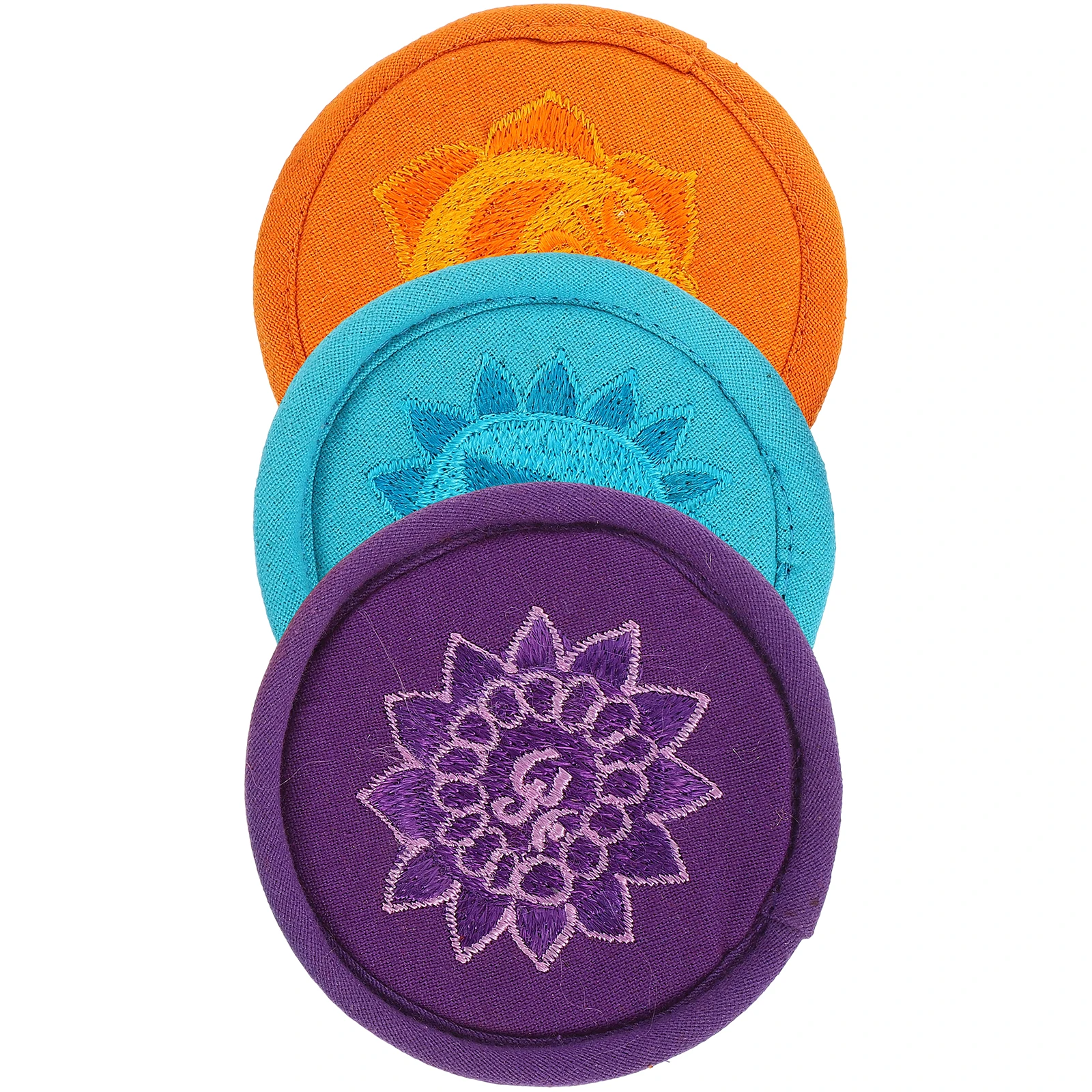 

3pcs Buddha Sound Bowl Cushion 10cm Colorful Handmade Fabric Mat for Singing Bowl Pad Accessories Meditation Decor