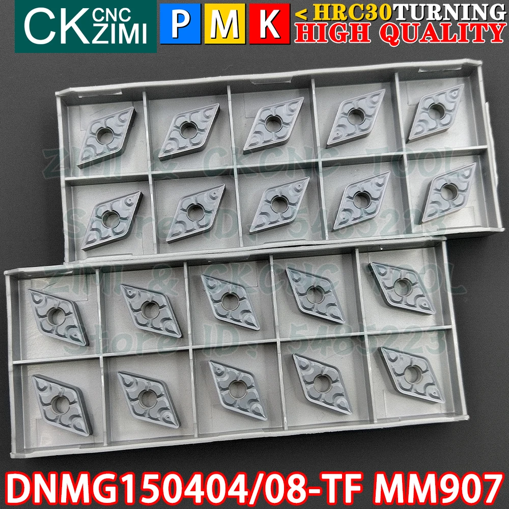 DNMG150404-TF MM907 DNMG150408-TF MM907 Carbide Inserts External Internal Turning Inserts Tools DNMG CNC Metal Lathe Cutter Tool