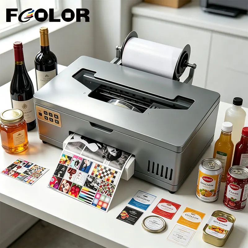 A4 XP600 Label Photo Sublimation Printer Machine for Logo Portrait Apparel Mug 3 in 1 Multi Language Low Cost Inkjet Printer