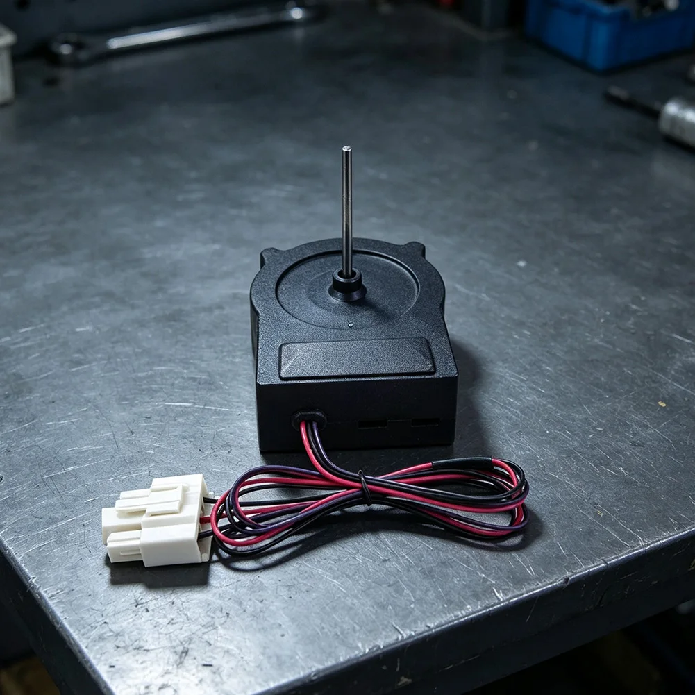Refrigerator Cooling Fan 10x8x5cm Plastic Condenser Motor for Moisture Control and For Stable Temperature  Refrigerator