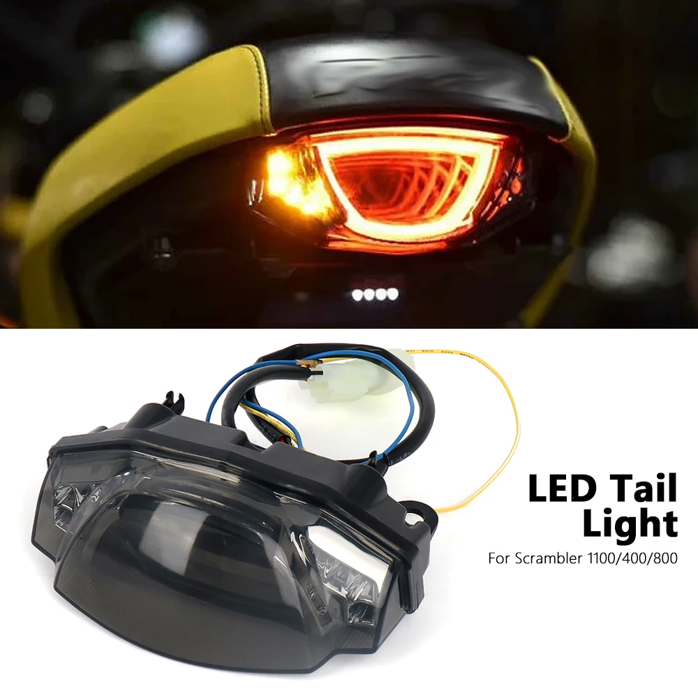 

New LED Turn Signal Light Motorcycle Accessories Indicator Lamp Brake lights For Ducati Scrambler 400 SCRAMBLER 800 1100