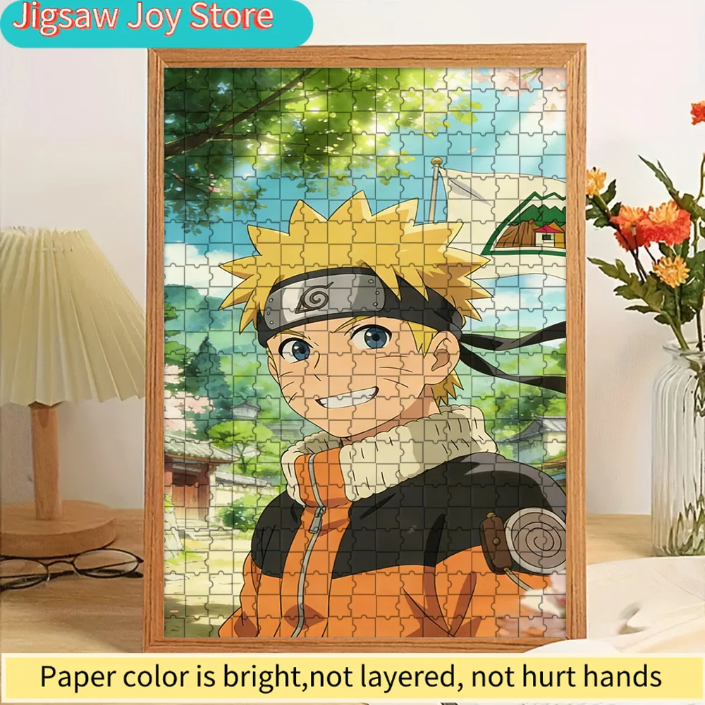 

Аниме-пазл «Наруто Узумаки: Веселая сцена из деревни Коноха», из высококачественной плотной бумаги, с изображением пышных зеленых деревьев и вишни в HD-качестве.