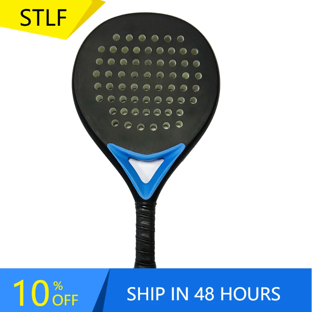 STLFCRacchetta da tennis da paddle in fibra di carbonio personalizzata Full Carbon 3K 12K 18K Padel Articoli sportivi OEM rotondi