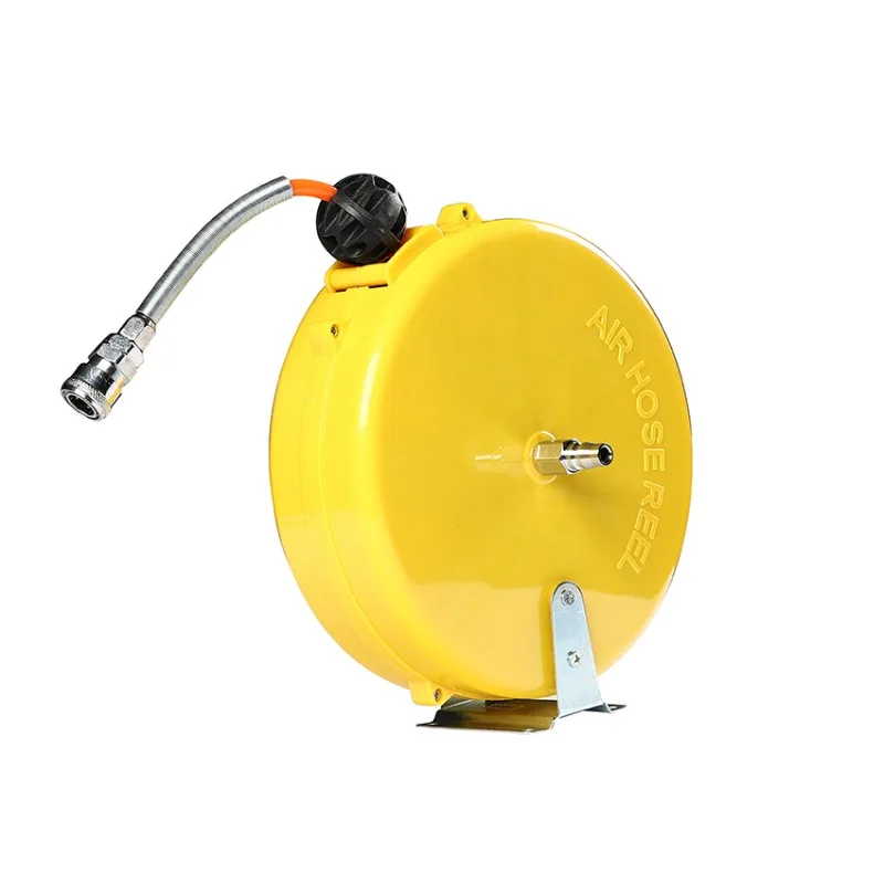 Auto Retractable Air Hose Reel Spring Driven Wall Mounted Hose Reel Air Drum for Car Wash Workshop Water Electric Cable Reel