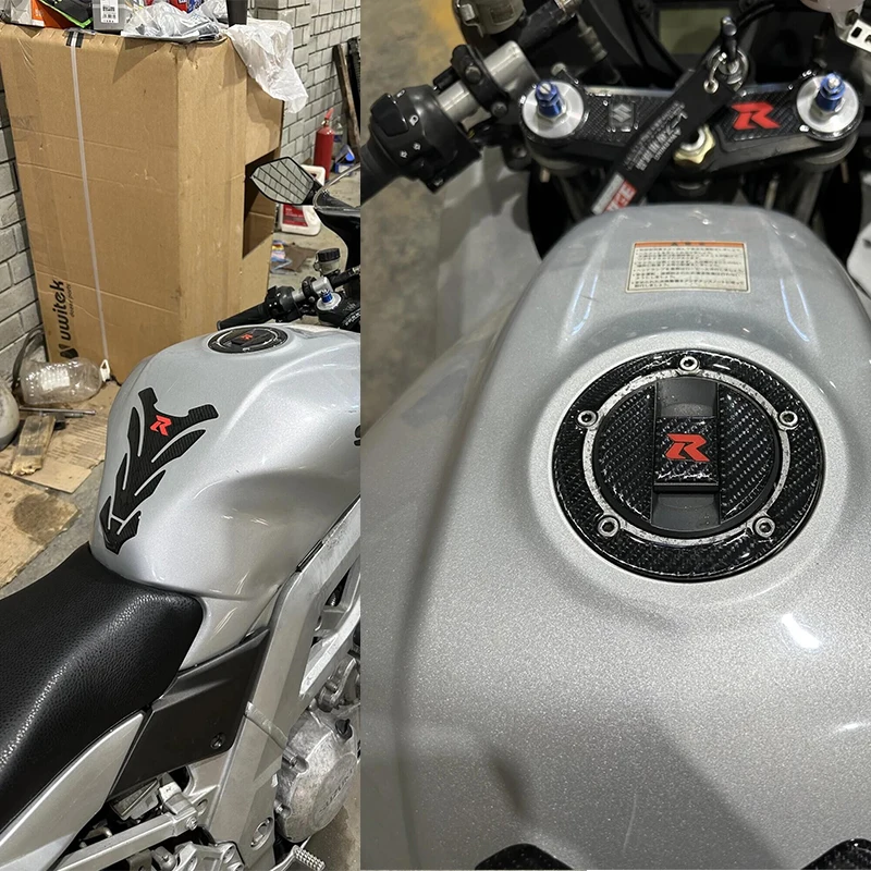 

Carbon Tank Cap Sticker Tank Pad Fork Triple Tree Upper Clamp Decal For SUZUKI GSXR GSX-R 600 750 1000 K3 K4 K5 K6 K7 K8 K9 L17