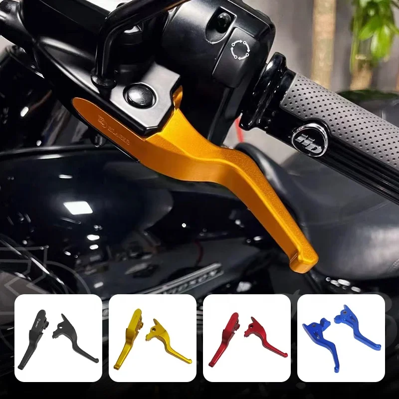 Motorcycle Body Systems Kit Shortens Design Brake/Clutch Hand Control Lever for HD M8 Touring and Softail Motorcycles