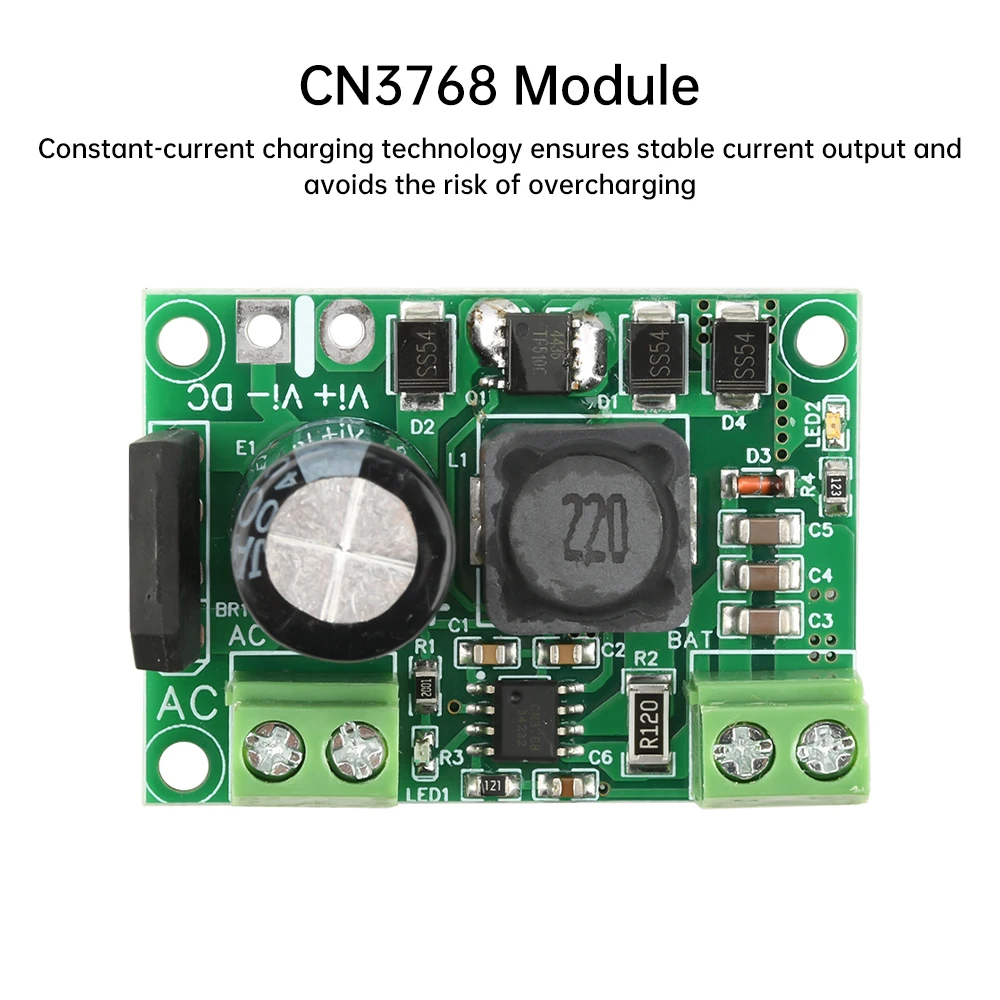 12V lead-acid battery charging module CN3768 module three-stage charging constant current charging AC 12-20V/DC 15-30V