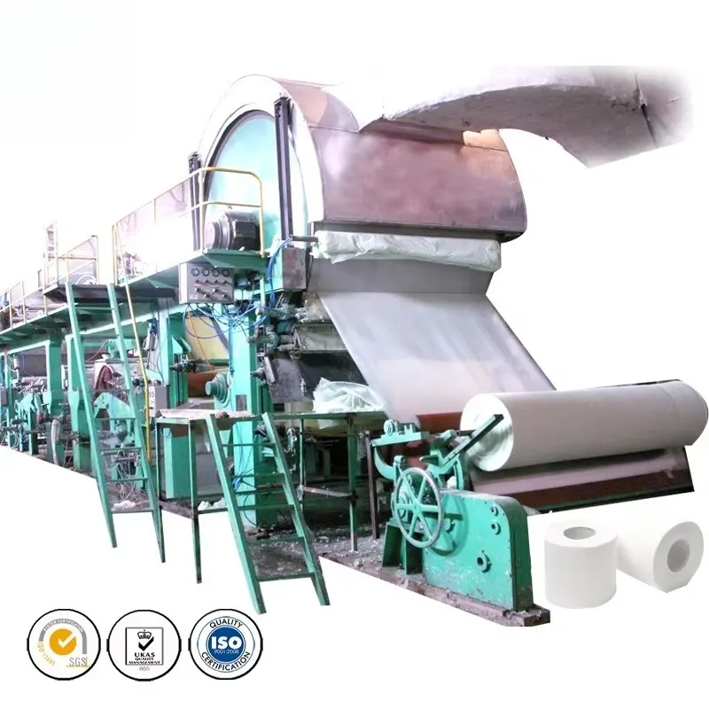 Industrial Paper Making Machine Automatic Paper Production Line Tissue Paper Manufacturing Equipment for Factory Use