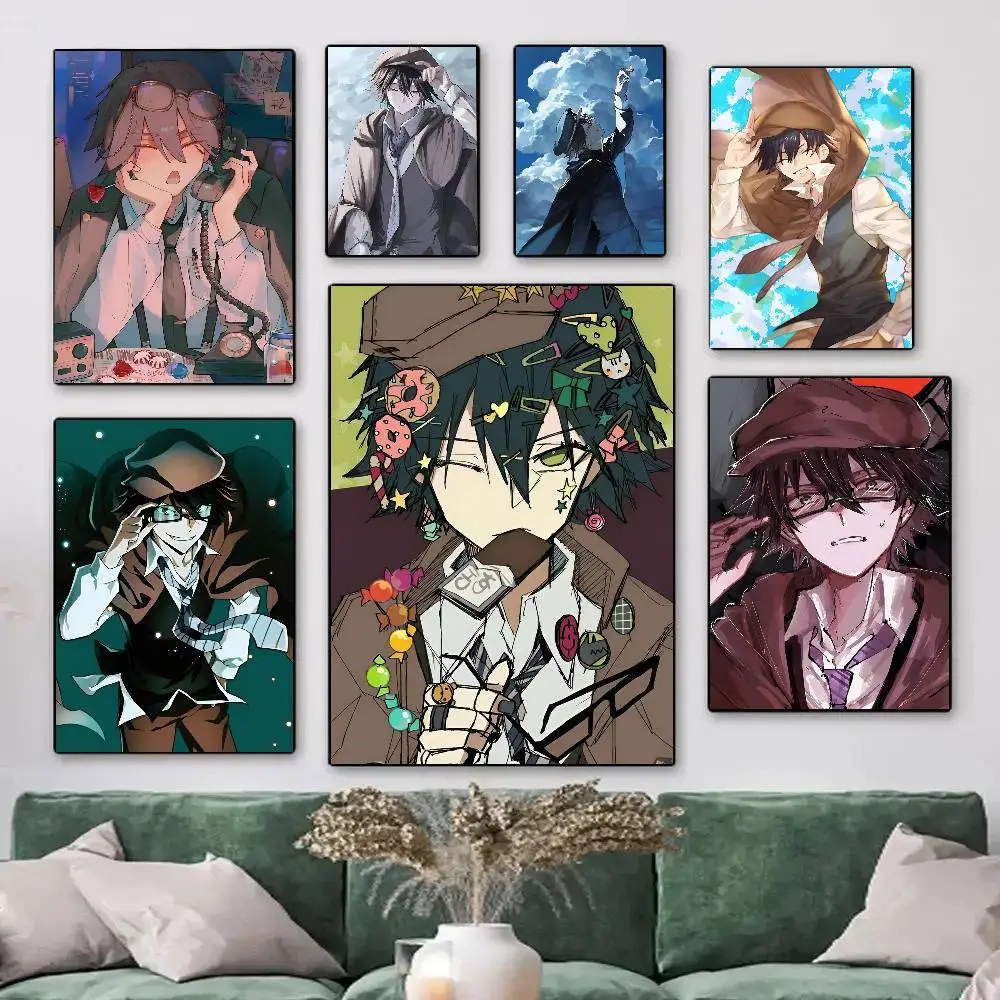 Anime Bungo Stray Dog Edogawa Ranpo Posters HD Print Vintage Wall Art Decor for Home Study Room