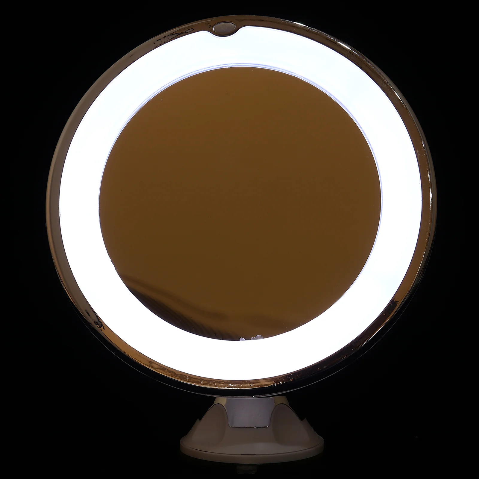 

10 X Lighted Magnifying Mirror LED Vanity Cosmetics Bathroom with Suction Pocket Tabletop Travel