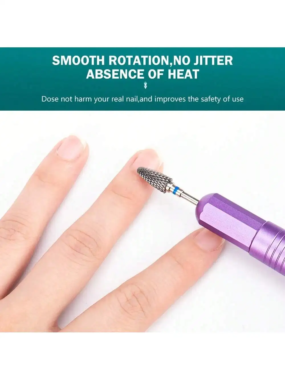 1 oder 5 TEILE/SATZ Wolframkarbid-Nagelpolier-Bits-Set – professionelle Nagelbohrer zum Entfernen von Acrylgel, Nagelkunst