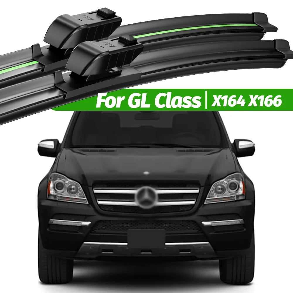 

For Mercedes Benz GL Class X164 X166 2005-2017 2pcs Front Windshield Wiper Blades 2006 2011 2015 Windscreen Window Accessories