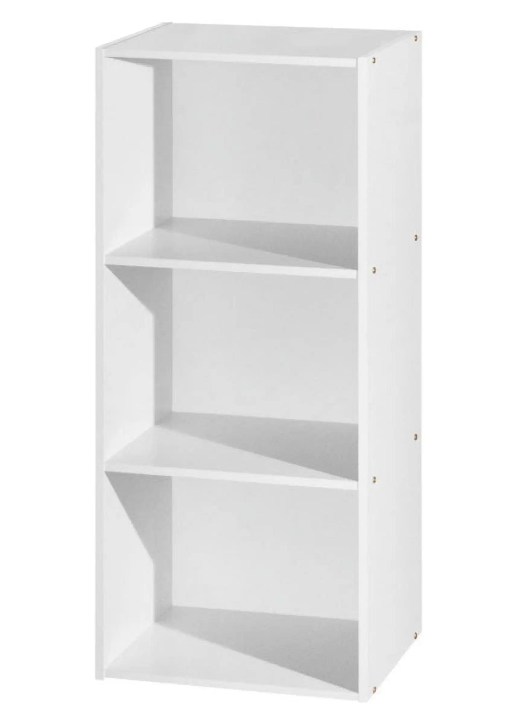 

3-Shelf Bookcase, White