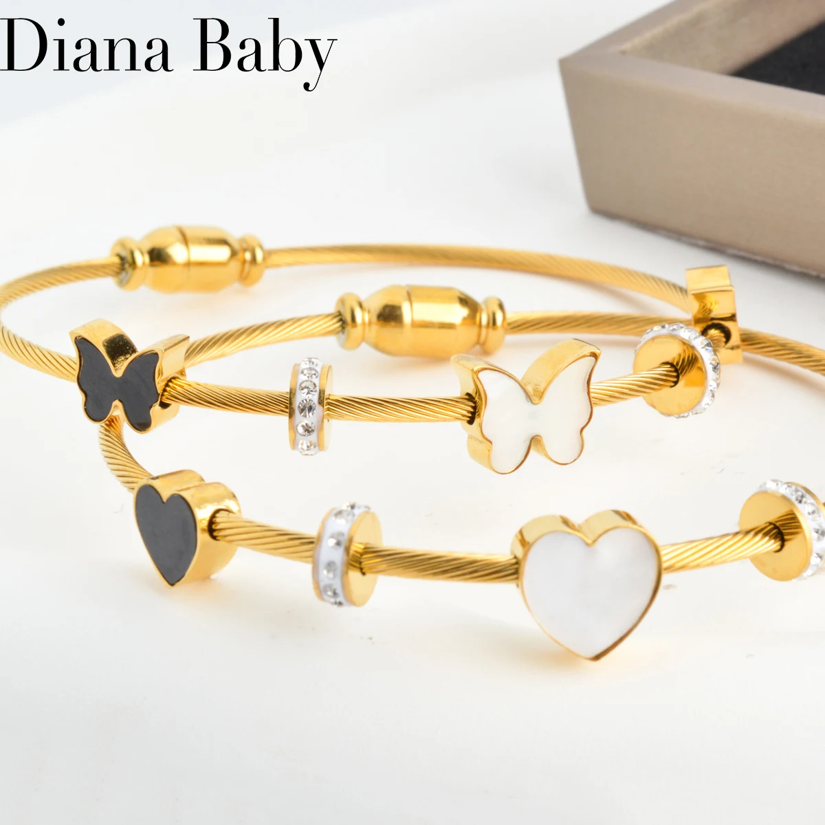 

Bracelets for Women Gold Color Bangle for Women Bracelet Women Stainless Steel Jewelry Engagement Anniversary Gift