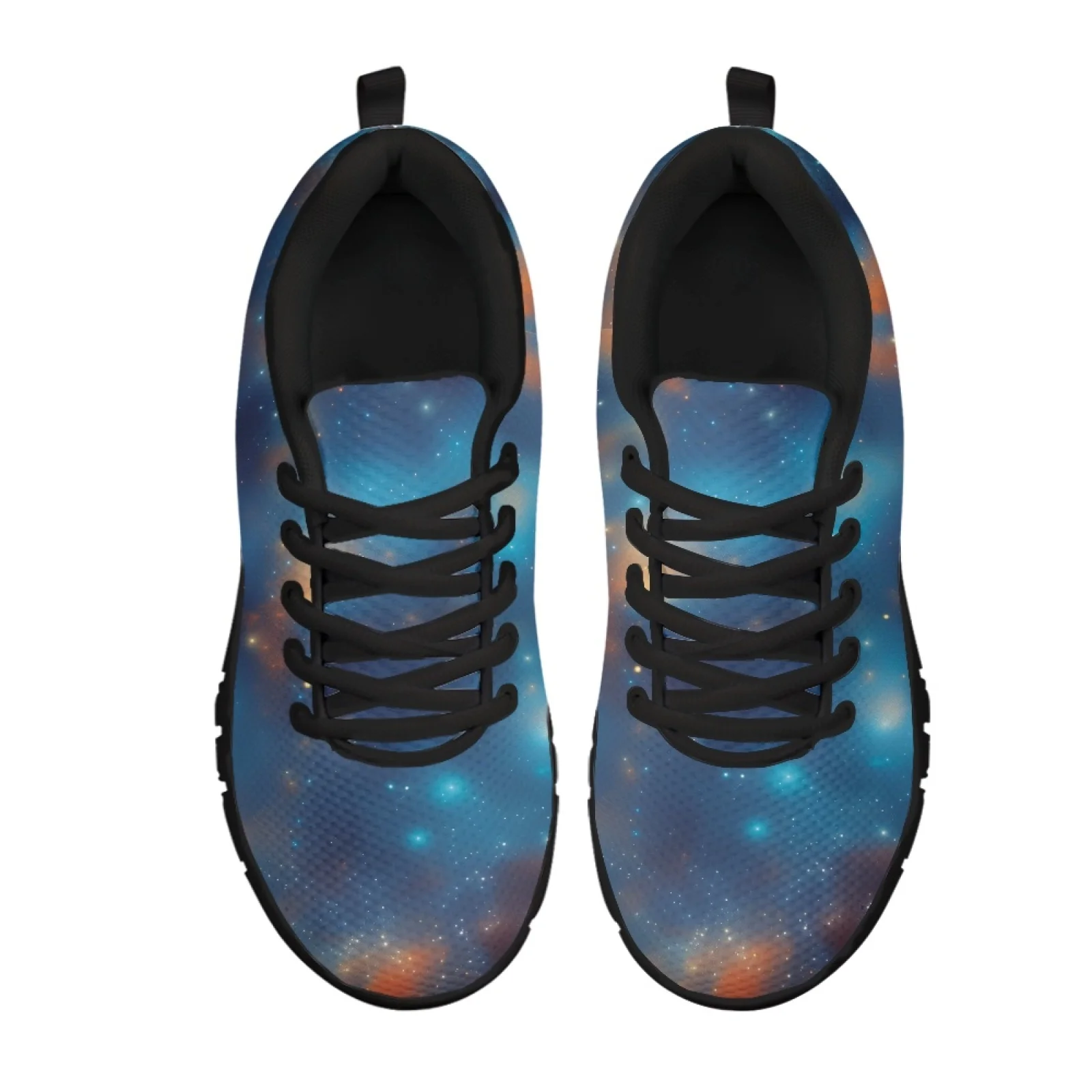 Coloranimal Starry Galaxy Print Women Women's Athletic Work Shoes for Medical Staff Durable Running Sneaker for Outdoor