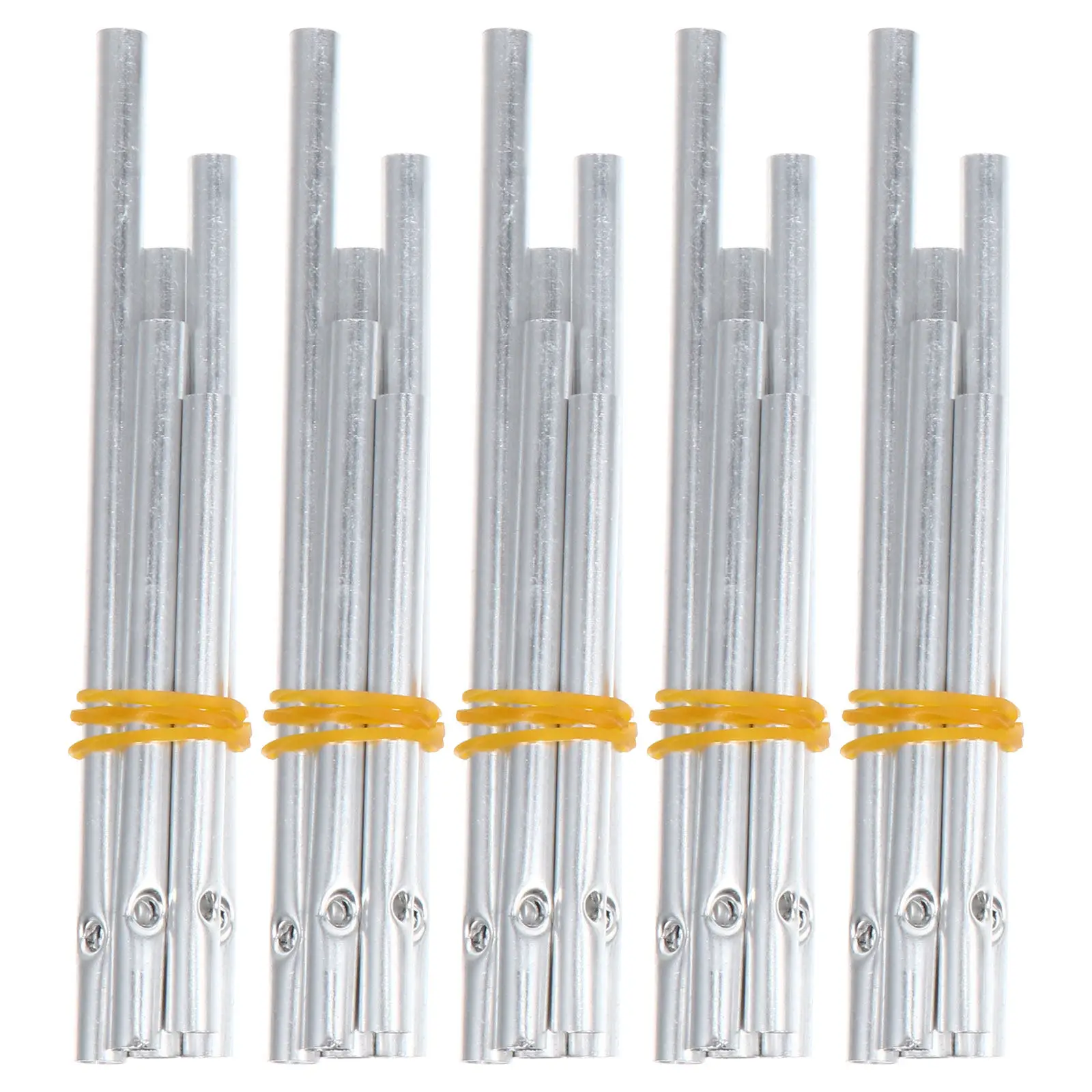 25Pcs Rust Resistant Aluminum Wind Chime Tubes 5 Sizes 70 80 90 100 115Mm Pre Drilled Easy Hanging for DIY Craft Supplies