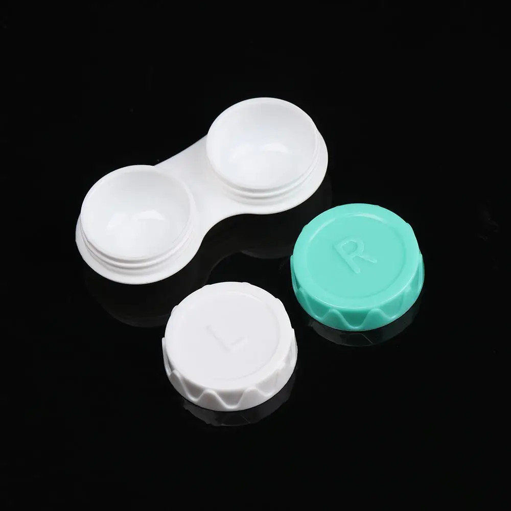 New 20 PCS Fashion Mini Eye Glass Portable Contact Lens Case Candy Color Travel Glasses Holder Soaking Box