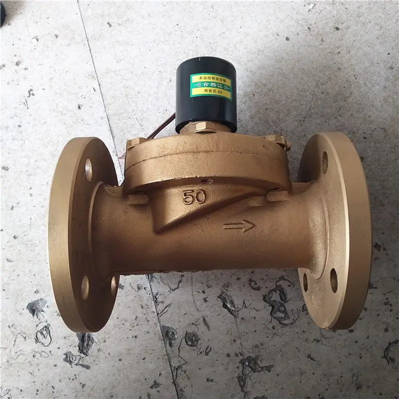 DF flange solenoid  water normally closed solenoid valve water  copper switch  control  AC220V