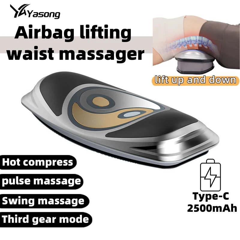 

Yasong Lumbar Massager Curvature Massage Traction Correction Waist Infrared Intelligent to Improve lumbar Health