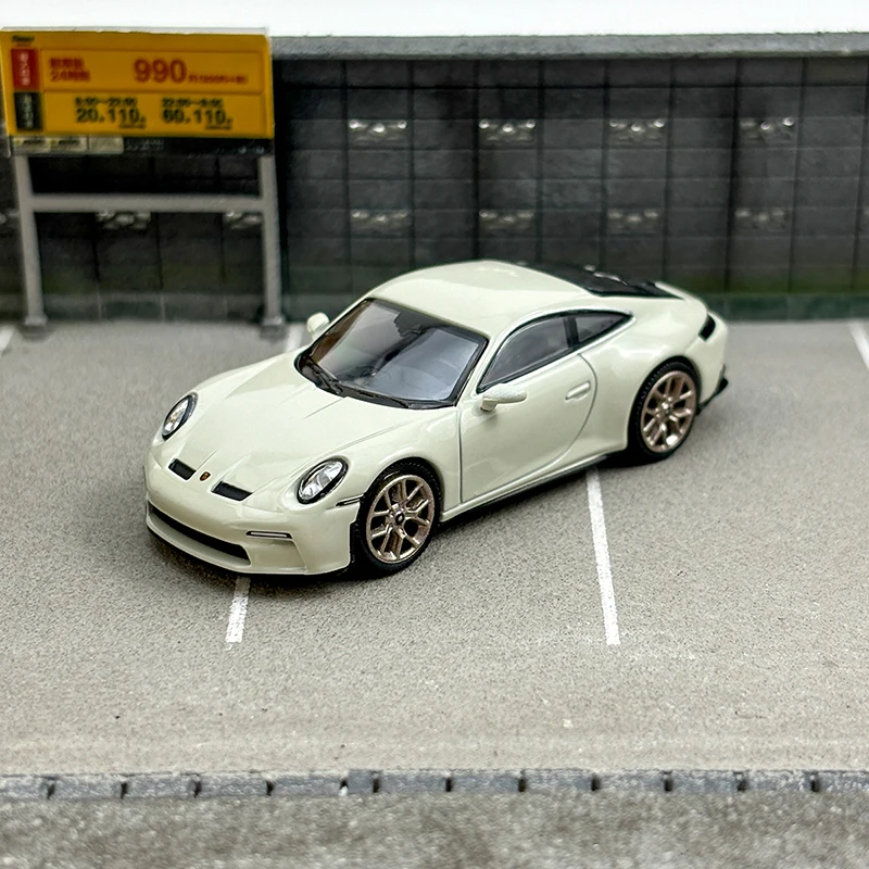 다이캐스트 1/64 체중계 포르쉐 911 GT3 투어링 #675 럭셔리카 로고 모델, 합금 포르쉐 911 GT3 투어링 카 모델 컬렉션 장식