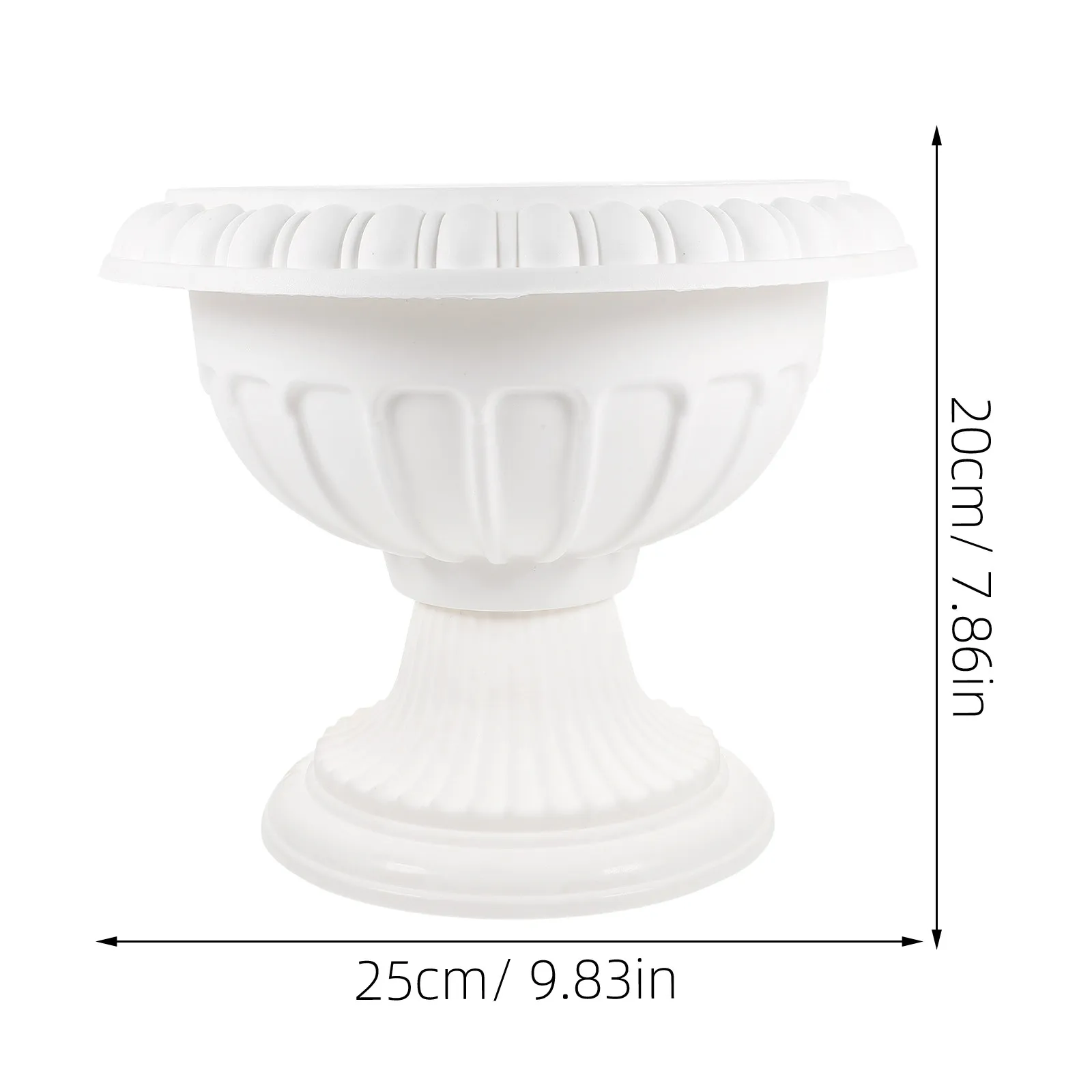 Reusable PP Roman Style Planter Pot for Home Garden Front Door Balcony Wedding Event Decor Retro Vintage Flowerpot Outdoor Plant