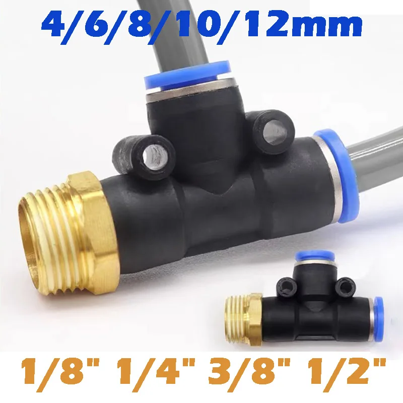 

10/50/200PCS Pneumatic Fitting Quick Connector PD External Thread M5 1/8 "1/4 3/8 PT1/2 PU Air Hose 4mm 6mm 8mm 10mm 12mm