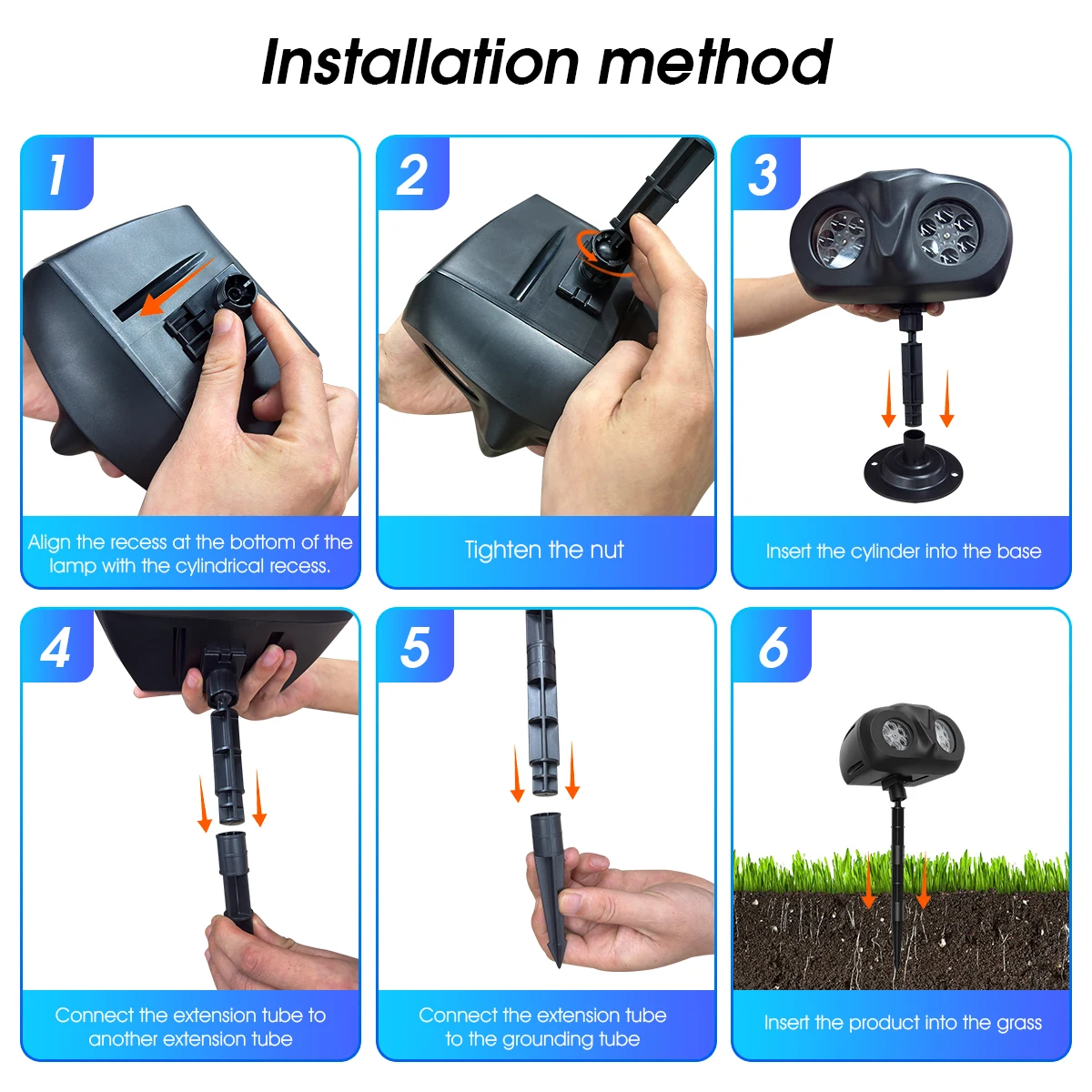 Double Head Outdoor Snow Projector Lamp Flexible Installation Rotatable Snowflake Projection Light Smart Timing Xmas Holiday Home Christmas Decoration